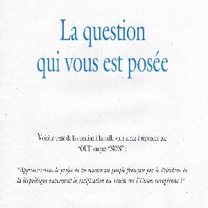 1992-08 • Informations consulaires concernant le référendum du 20/09/1992 sur le Traité de Maastricht (numérisation: Daniela BERNDT).