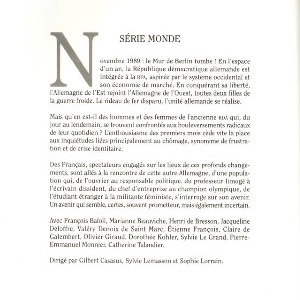 1996-03 (2/2) • Point d'étape sur l'état d'avancement du processus de transformation • ISBN: 9-782862-605562 • Numérisation: Daniela BERNDT.